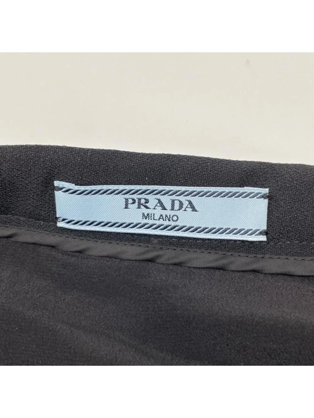 Prada Black Embroidery Skirt